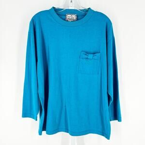 90s Bonjour Aqua long sleeve top 1990s vintage